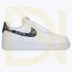 Nike Air Force 1 Low Black Paisley Shoes